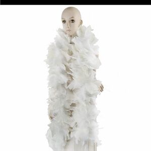 White feather boa-6ft long